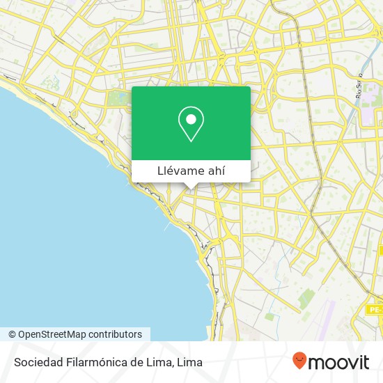 Mapa de Sociedad Filarmónica de Lima