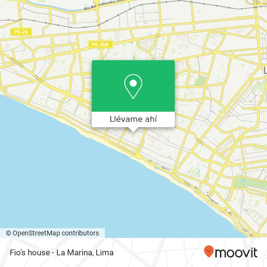 Mapa de Fio's house - La Marina
