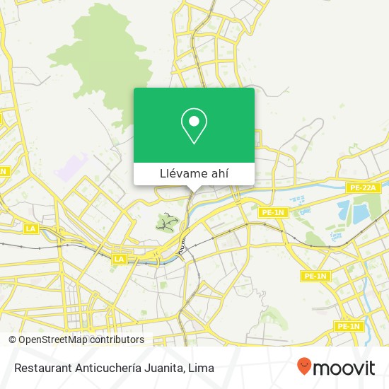 Mapa de Restaurant Anticuchería Juanita