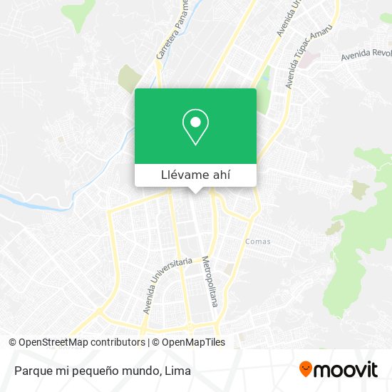 Mapa de Parque mi pequeño mundo