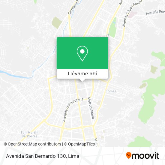Mapa de Avenida San Bernardo 130