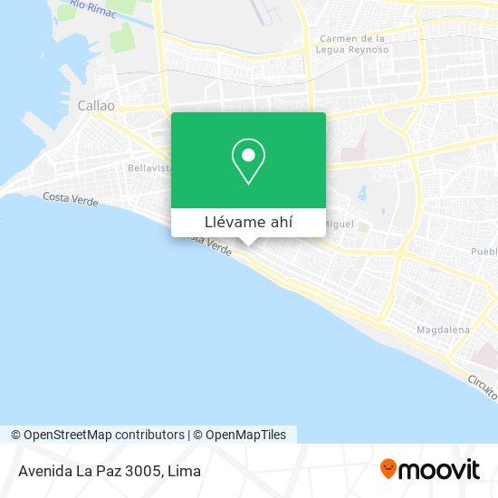 Mapa de Avenida La Paz 3005