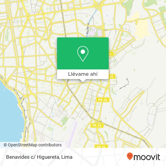 Mapa de Benavides c/ Higuereta
