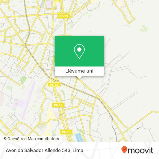Mapa de Avenida Salvador Allende 543