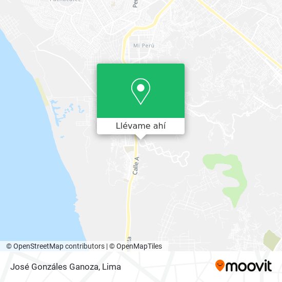 Mapa de José Gonzáles Ganoza