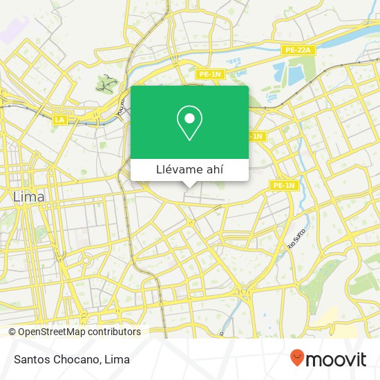 Mapa de Santos Chocano