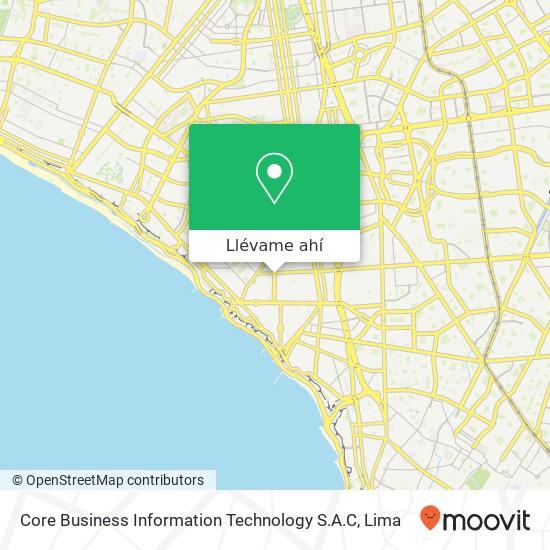 Mapa de Core Business Information Technology S.A.C