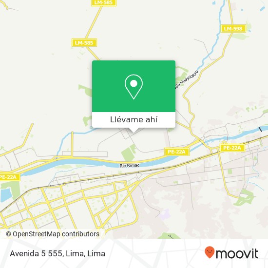 Mapa de Avenida 5 555, Lima