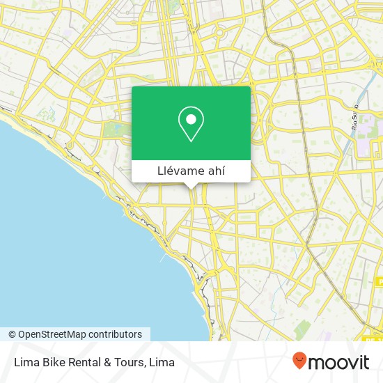 Mapa de Lima Bike Rental & Tours