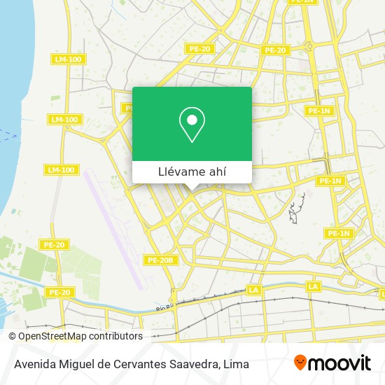 Mapa de Avenida Miguel de Cervantes Saavedra