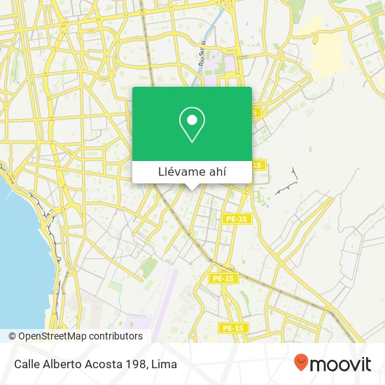 Mapa de Calle Alberto Acosta 198