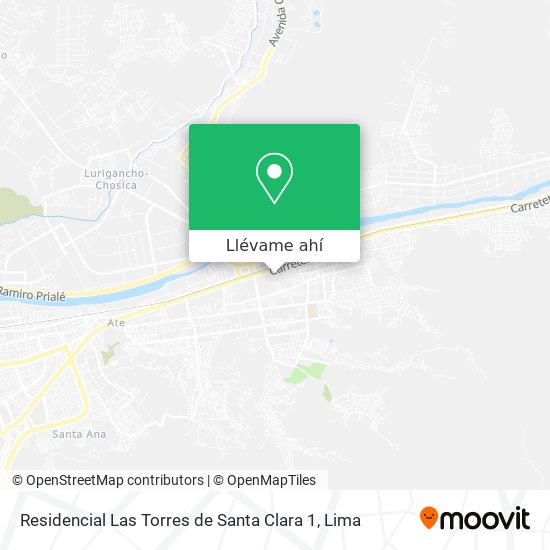 Mapa de Residencial Las Torres de Santa Clara 1