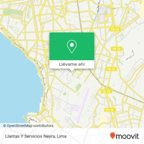 Mapa de Llantas Y Servicios Neyra