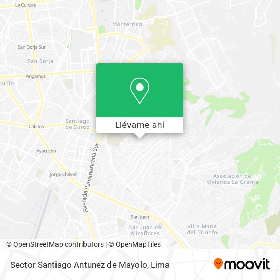 Mapa de Sector Santiago Antunez de Mayolo