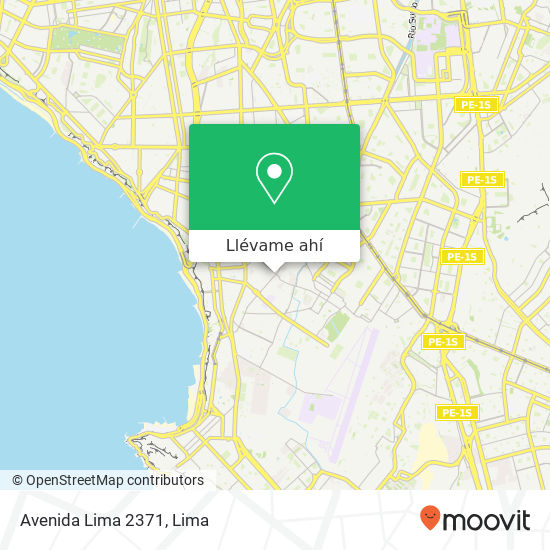Mapa de Avenida Lima 2371