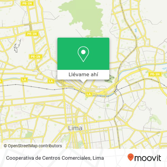 Mapa de Cooperativa de Centros Comerciales