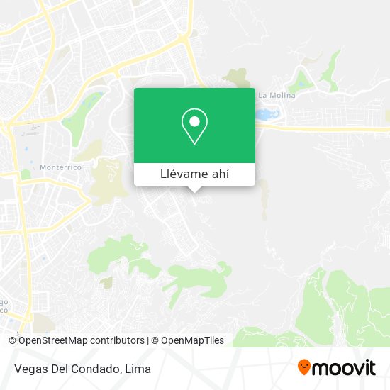 Mapa de Vegas Del Condado