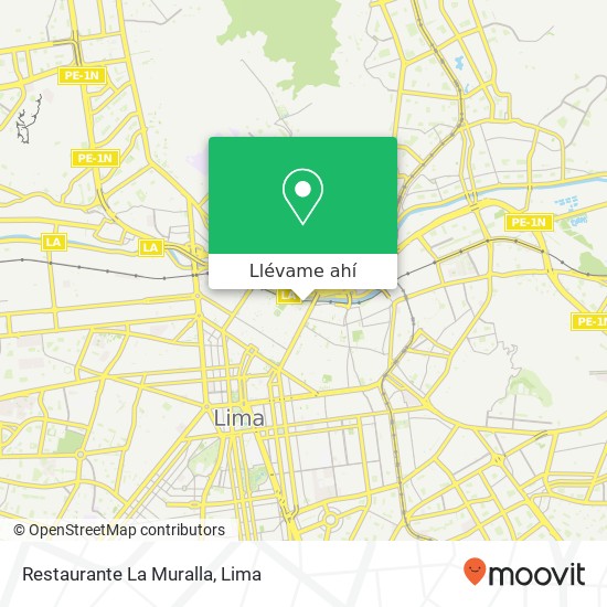 Mapa de Restaurante La Muralla