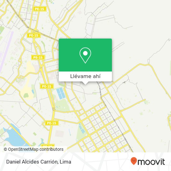 Mapa de Daniel Alcides Carrión