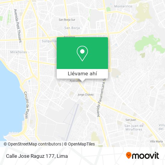 Mapa de Calle Jose Raguz 177