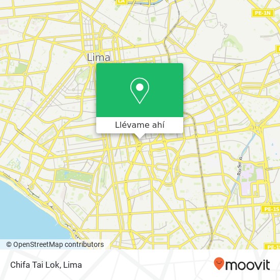 Mapa de Chifa Tai Lok