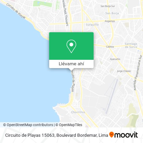 Mapa de Circuito de Playas 15063, Boulevard Bordemar
