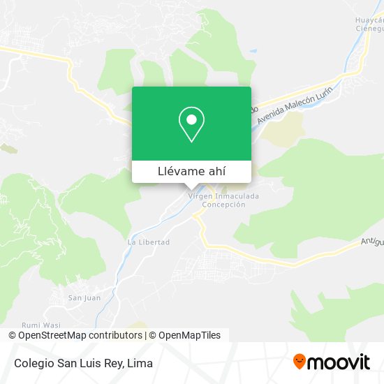 Mapa de Colegio San Luis Rey