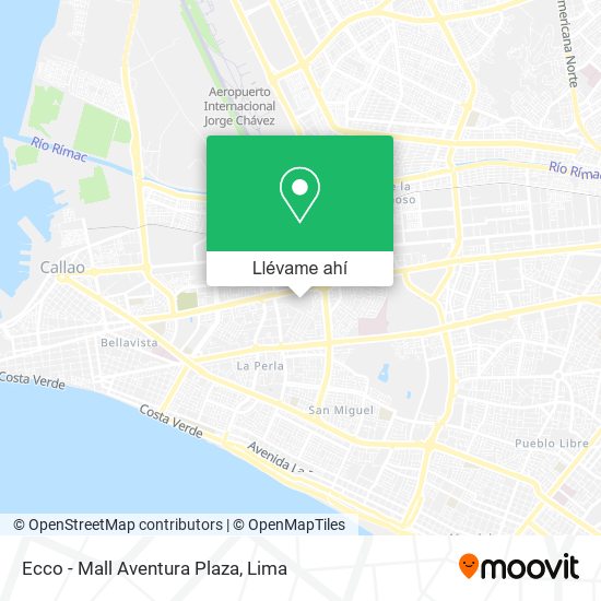 Mapa de Ecco - Mall Aventura Plaza
