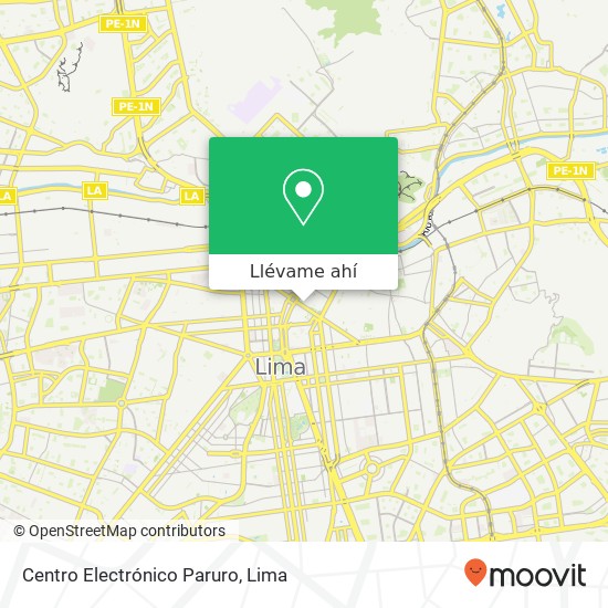 Mapa de Centro Electrónico Paruro