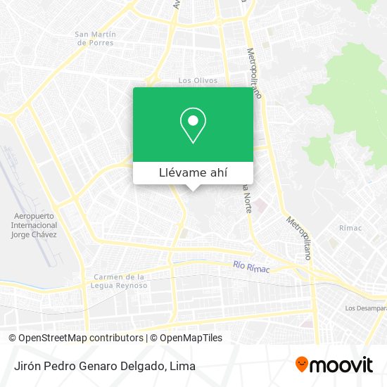 Mapa de Jirón Pedro Genaro Delgado