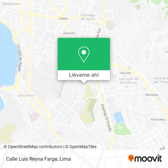 Mapa de Calle Luis Reyna Farge