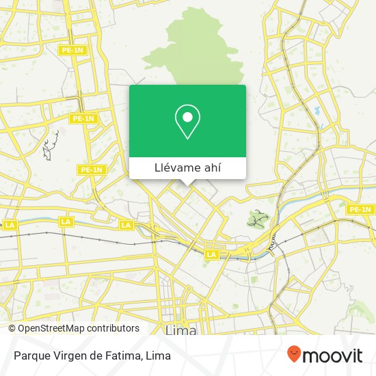 Mapa de Parque Virgen de Fatima