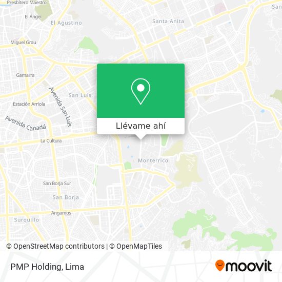 Mapa de PMP Holding