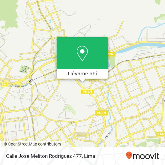 Mapa de Calle Jose Meliton Rodriguez 477