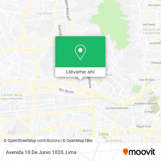 Mapa de Avenida 10 De Junio 1020