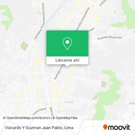 Mapa de Vizcardo Y Guzman Juan Pablo