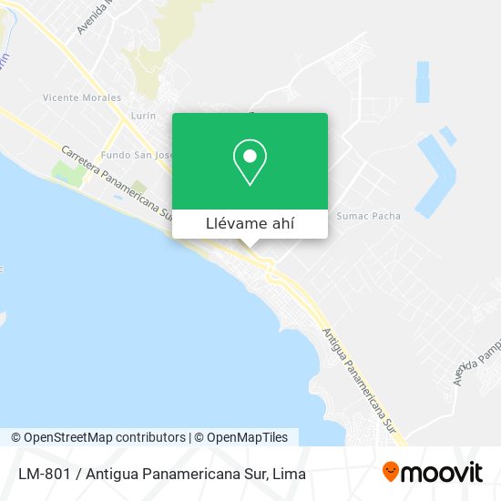 Mapa de LM-801 / Antigua Panamericana Sur