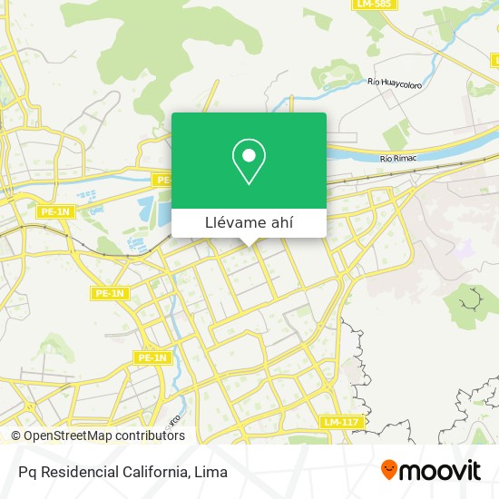 Mapa de Pq Residencial California