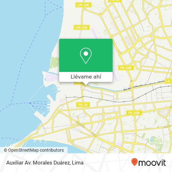 Mapa de Auxiliar Av. Morales Duárez