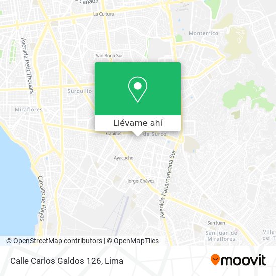 Mapa de Calle Carlos Galdos 126