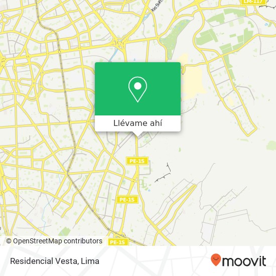 Mapa de Residencial Vesta