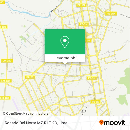 Mapa de Rosario Del Norte MZ R LT 23