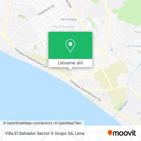 Mapa de Villa El Salvador Sector X Grupo 3A