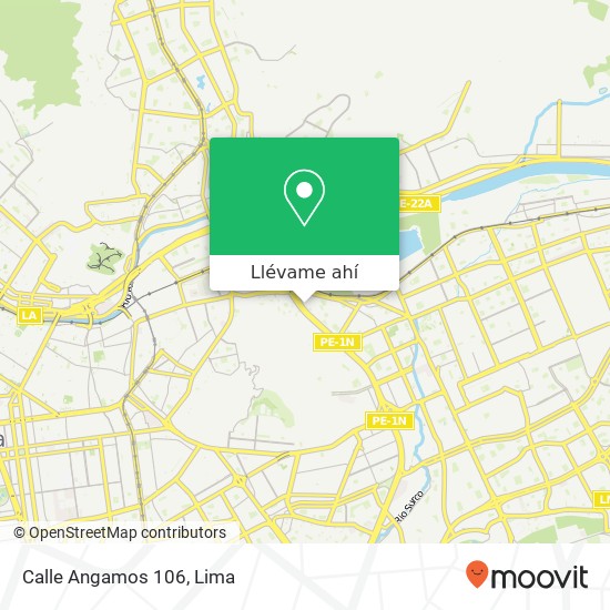 Mapa de Calle Angamos 106