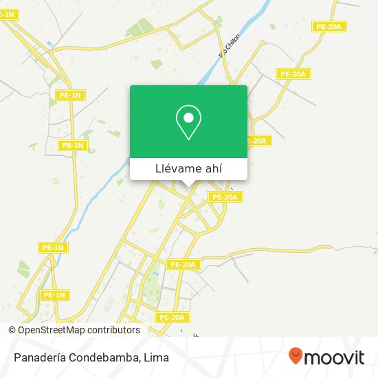 Mapa de Panadería Condebamba