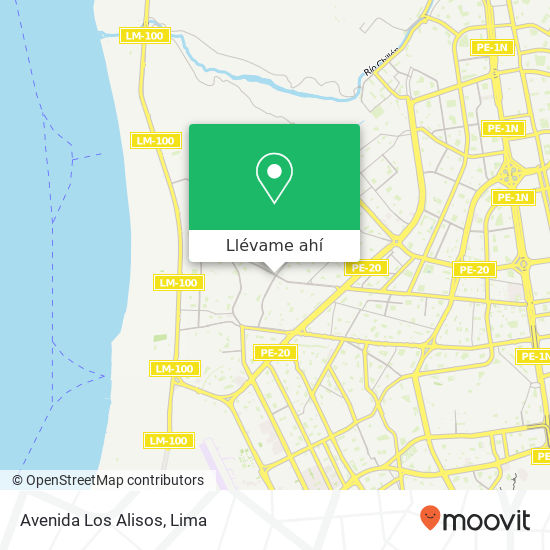 Mapa de Avenida Los Alisos