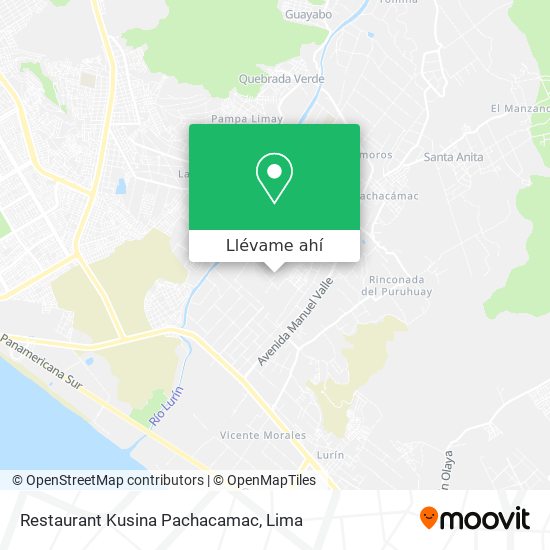 Mapa de Restaurant Kusina Pachacamac