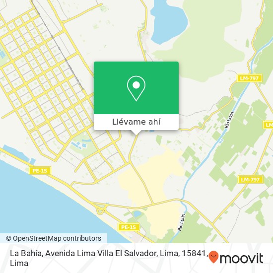 Mapa de La Bahía, Avenida Lima Villa El Salvador, Lima, 15841
