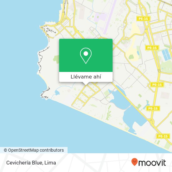 Mapa de Cevichería Blue, 843 Avenida Alameda Sur Chorrillos, Lima, 9