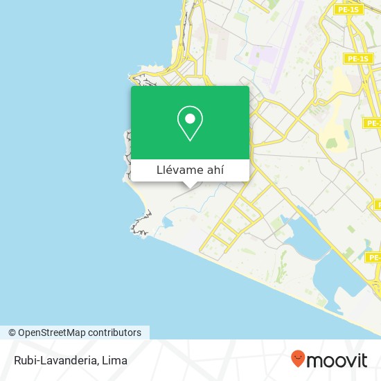 Mapa de Rubi-Lavanderia, Avenida Principal Chorrillos, Lima, 9